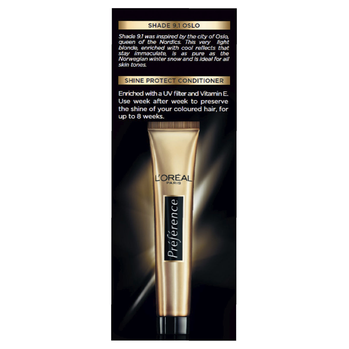L'Oréal Paris Préférence Permanent Hair Colour - 9.1 Oslo (Viking Light Ash Blonde)