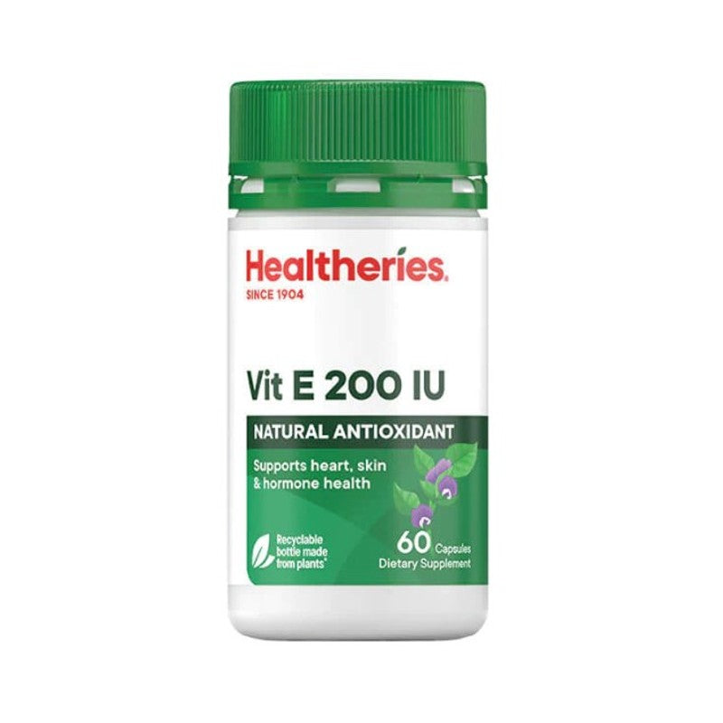 Healtheries Vitamin E Oil Filled 200 iu 60 Capsules