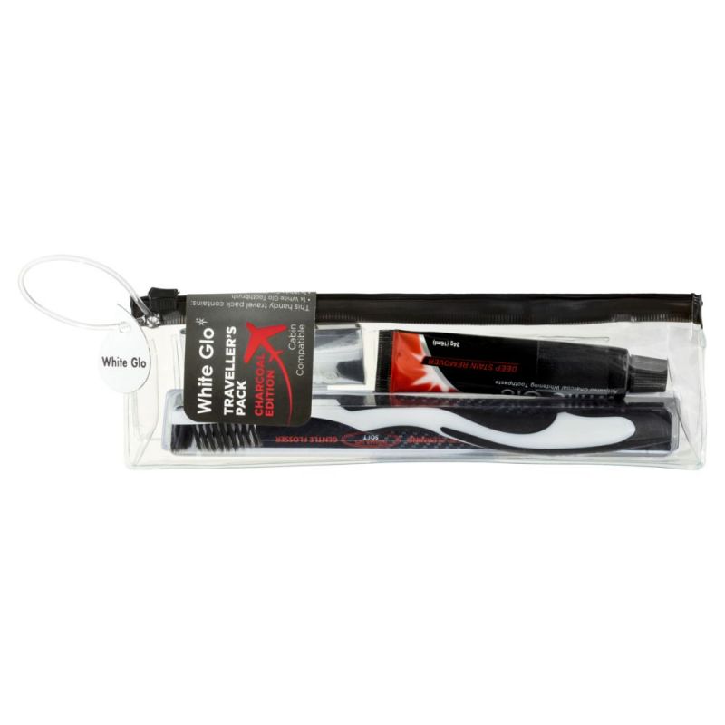White Glo Charcoal Travellers Pack