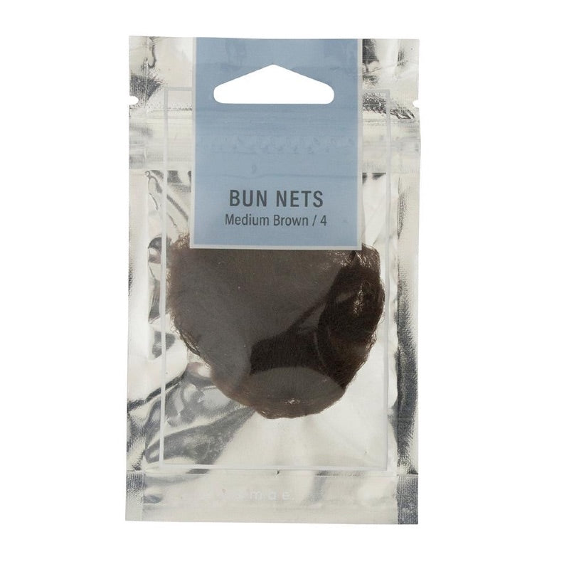 Mae. Bun Nets Medium Brown 4 Pack