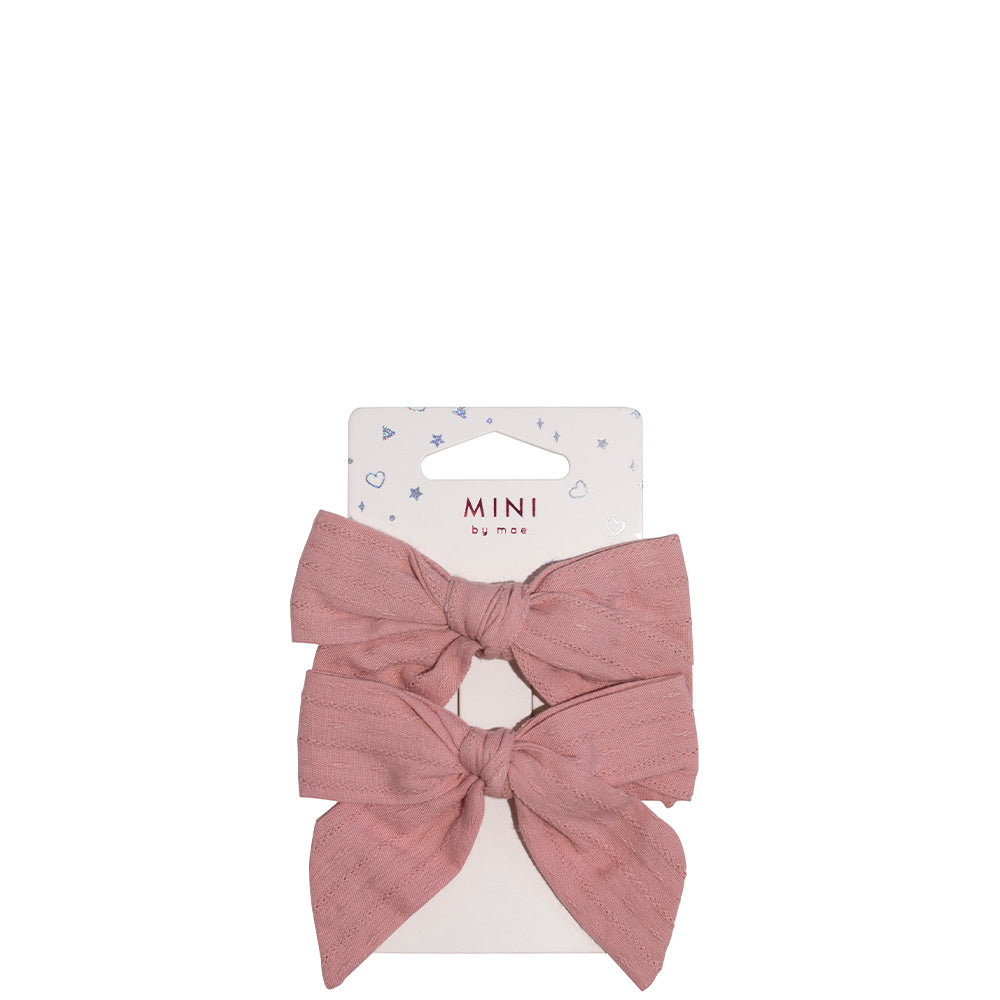 Mini By Mae Alligator Clips Dusky Pink (2)