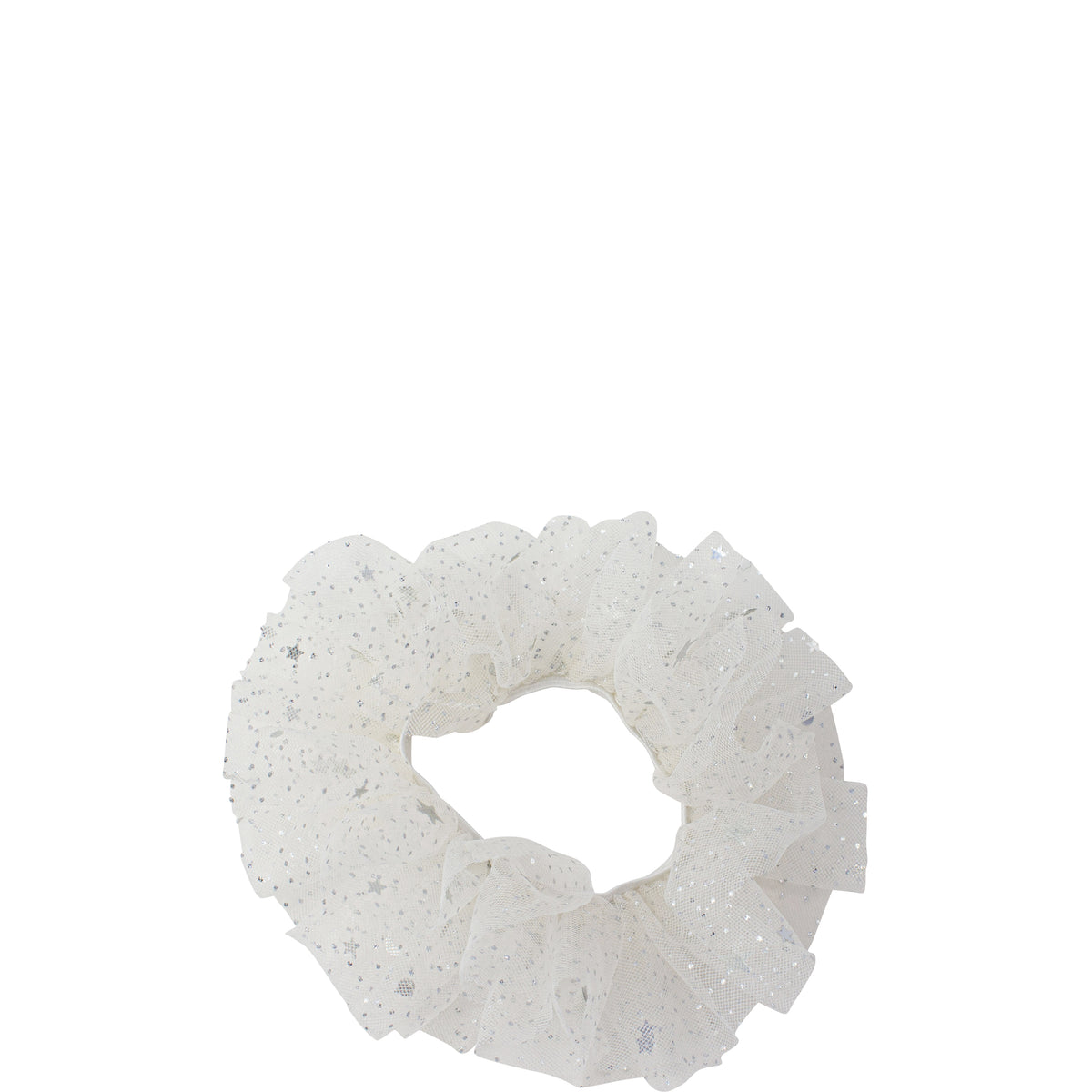 Mini By Mae MBM Elastic Scrunchie Tutu White