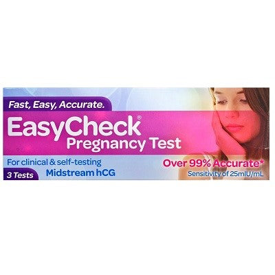 EasyCheck Pregnancy Tests 3 Pack