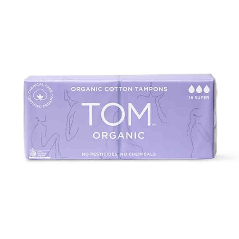 TOM Organic Super Cotton Tampons 16 Pack