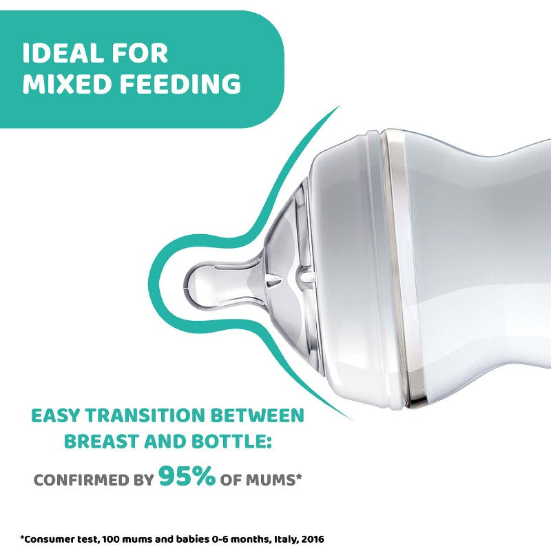 Chicco Natural Feeling Teat 6M+ Fast Flow 2 Pack