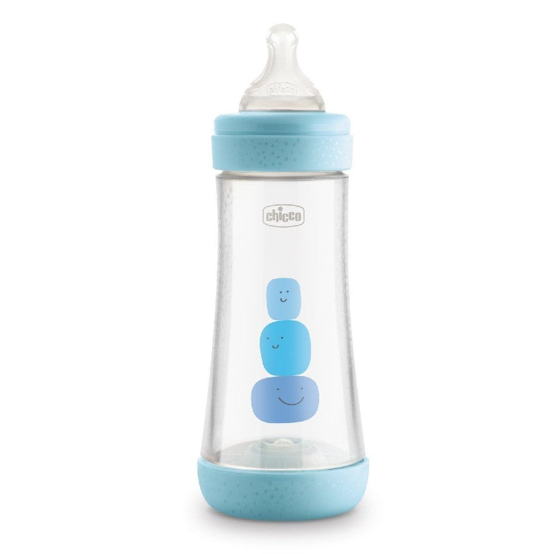 Chicco Perfect 5 Bottle 300ml 4M+ Fast Flow Blue