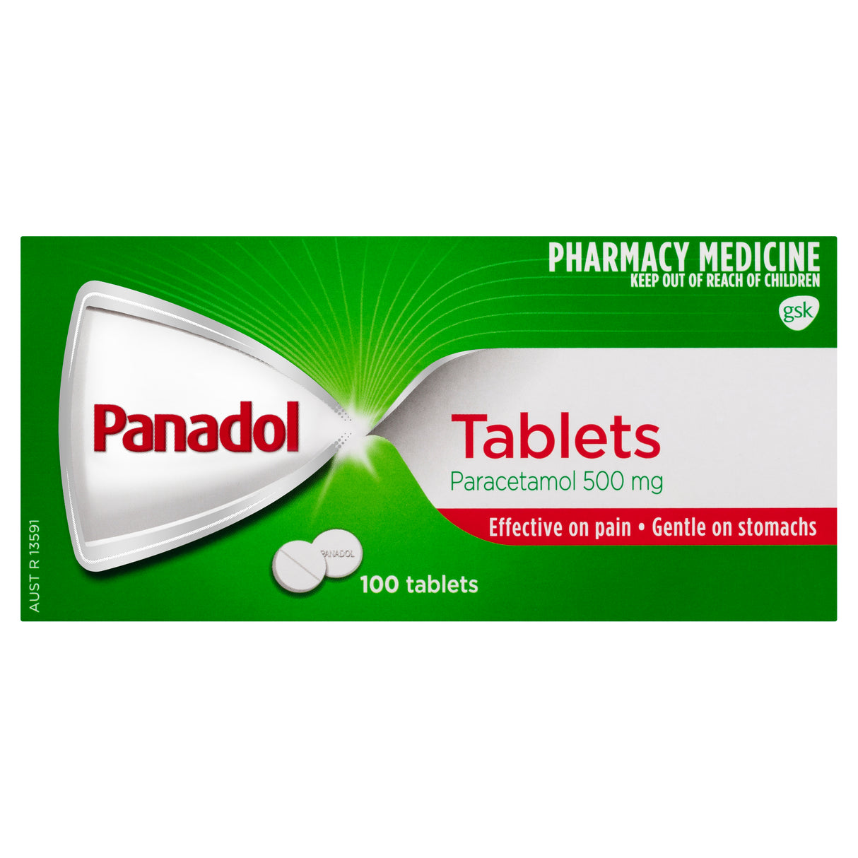 PANADOL Tablets 500mg Paracetamol 100s limit 1