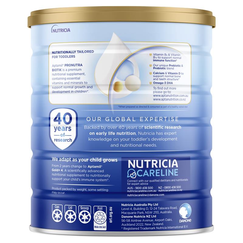 Aptamil Gold+ 3 Toddler Nutritional Supplement From 1 year 900g