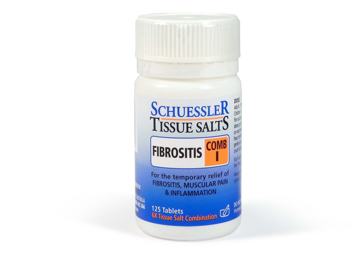 Dr Schuessler Comb I Fibrositis 6X Tissue Salt 125s