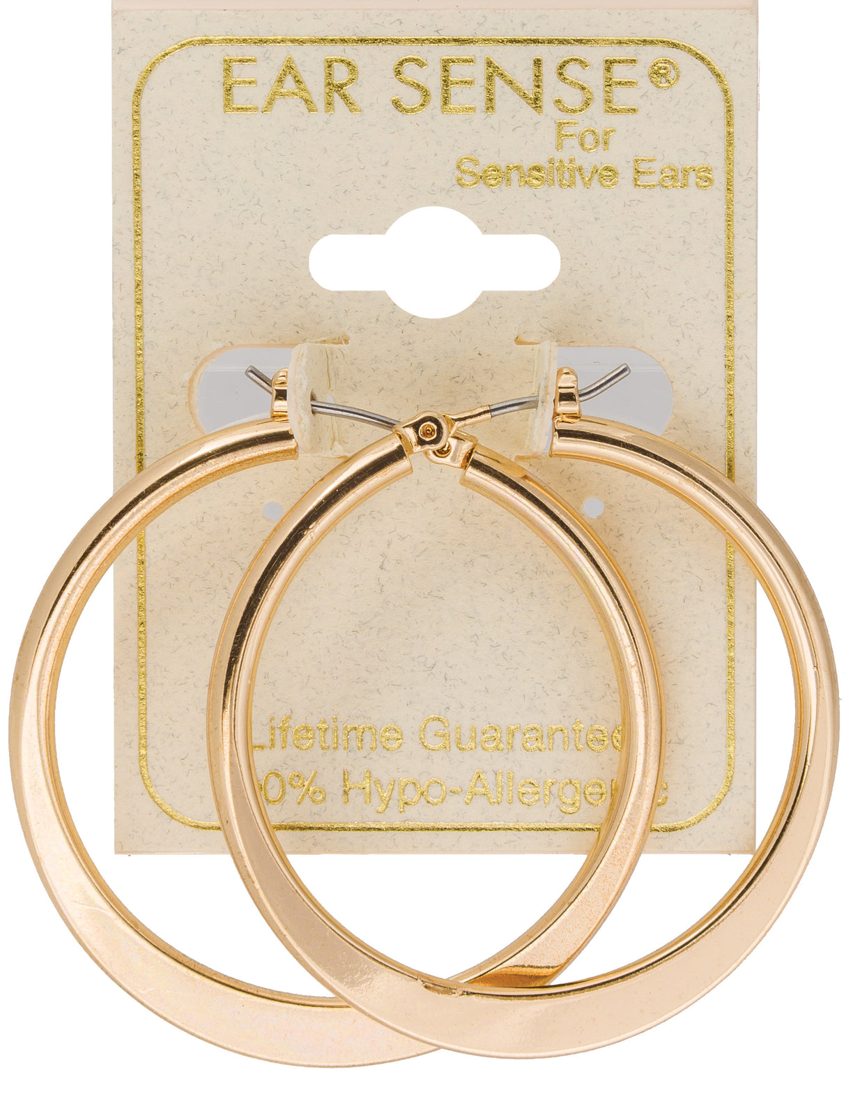 EarSense F362 35mm Gold Flat Hoop