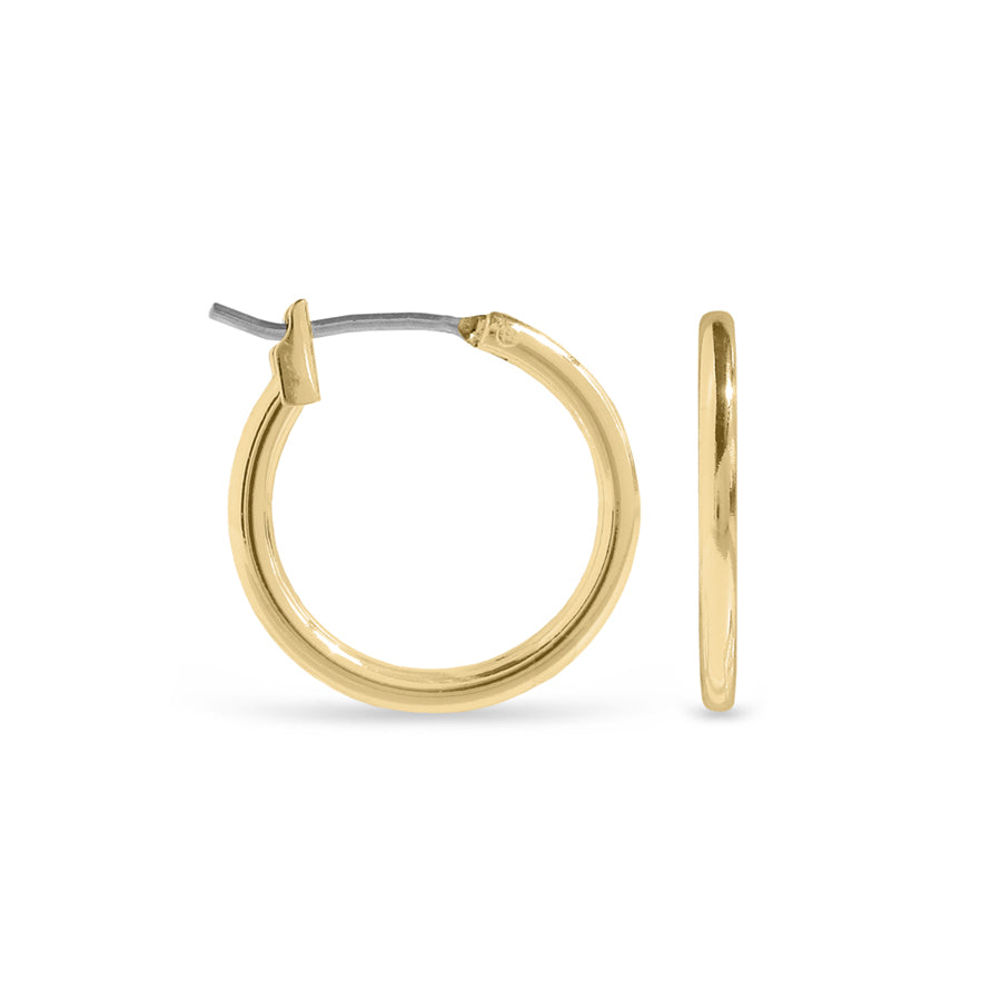EarSense F492-3 15mm Gold Hoop