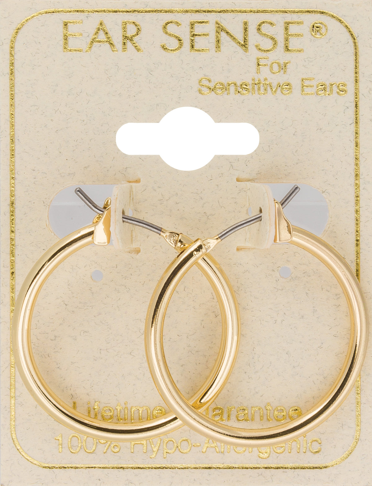 EarSense F494-1 20mm Thin Gold Hoop