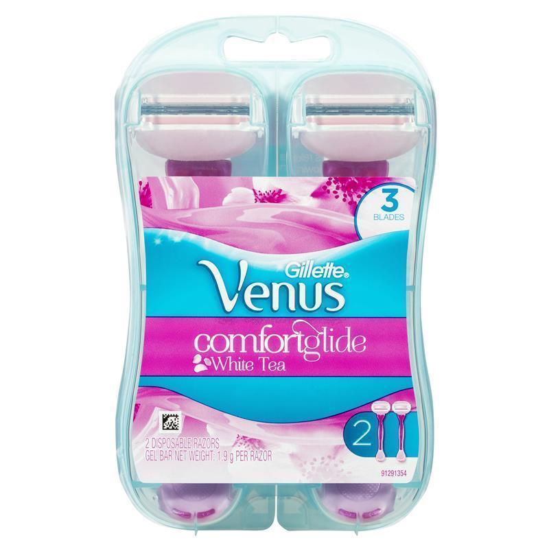 Gillette Venus COMFORTGLIDE WHITE TEA Disposable Razor 2 Pack