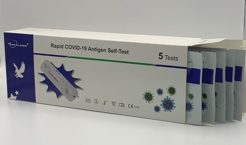 Healgen Rapid Antigen COVID-19 Test 5 Pack