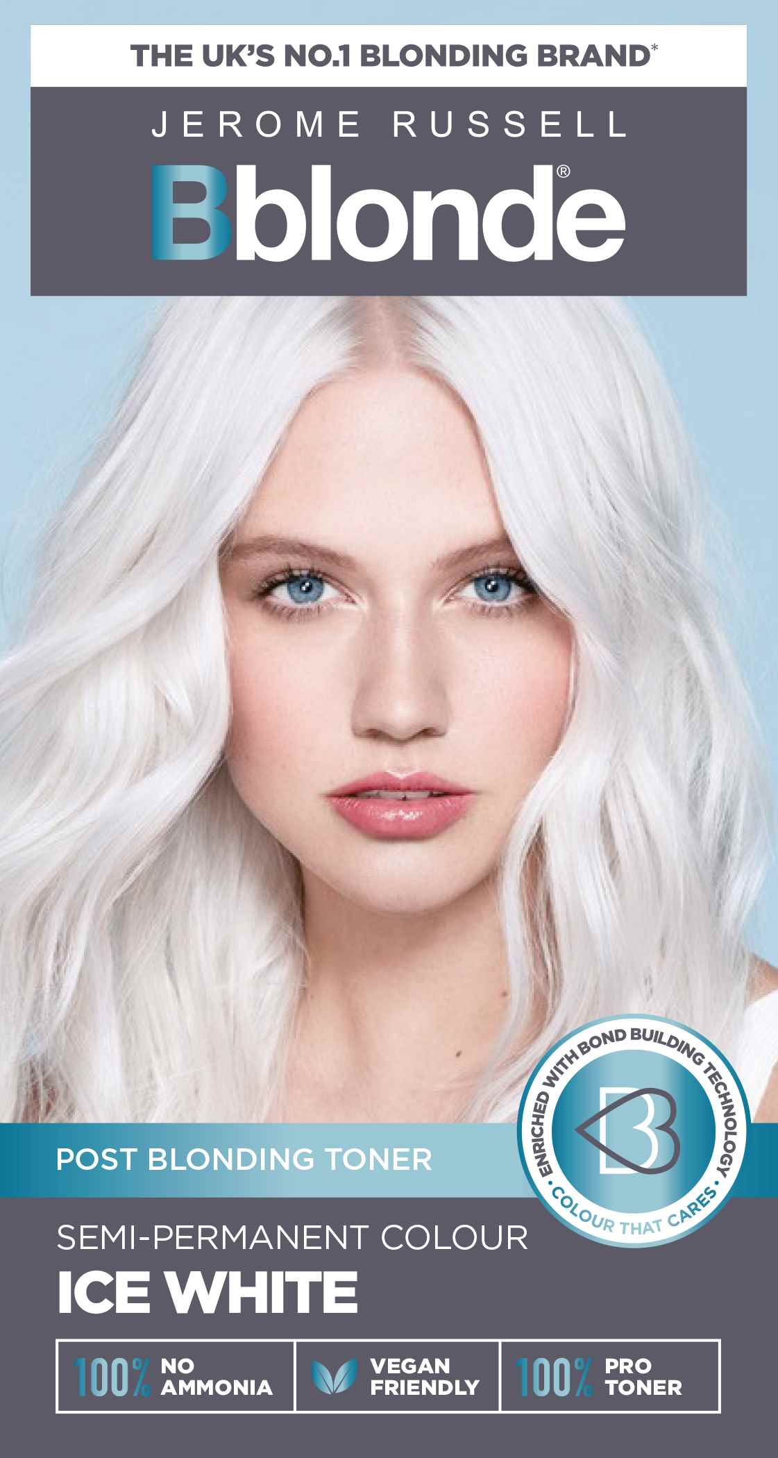 Jerome Russell Bblonde Post Blonding Toner Semi-Permanent Colour Ice White