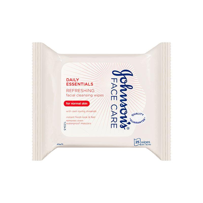 Johnson's Face Care Daily Essentials Refreshing Wipes Normal Skin 25 P