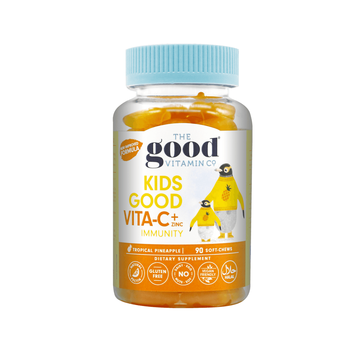 The Good Vitamin Co Kids Good Vitamin-C +Zinc Soft Chewable Supplements 90 Pack