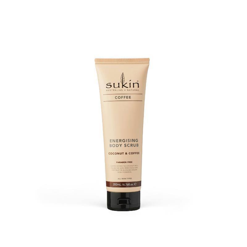 Sukin Energising Body Scrub Coffee & Coconut 200ml NZ - Bargain Chemist