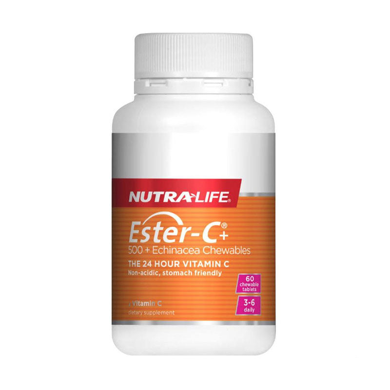 Nutra-Life Ester C 500mg Echinacea Chewables 60 Tablets