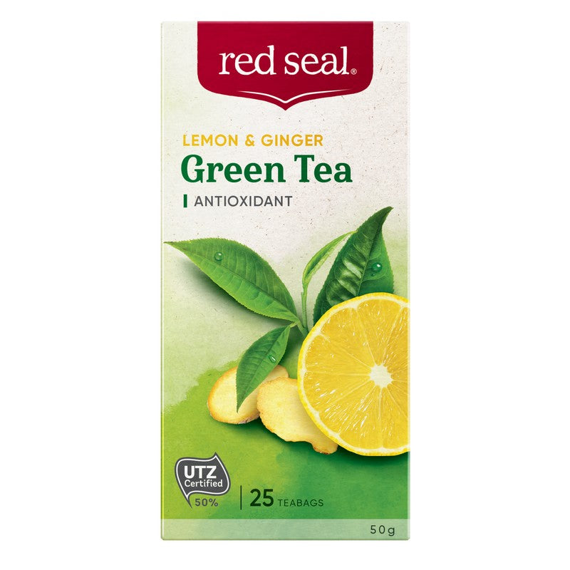 80 Bags Lemon Ginger Herbal Tea – Caffeine Free, Natural Fairtrade Tea Bags, Exp 2026