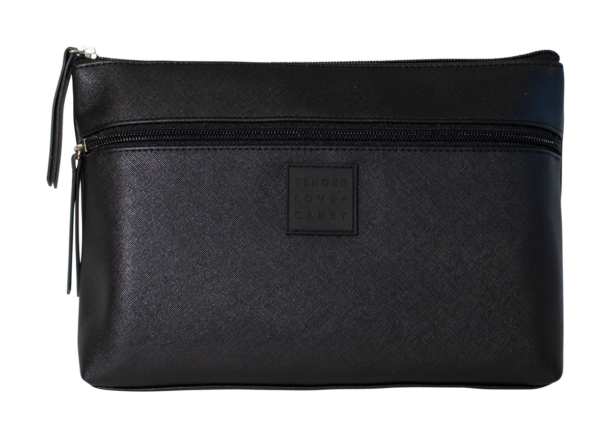 TLC Black Basics - Double Zip Holdall