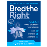 Breathe Right Nasal Strips Clear Regular 10s