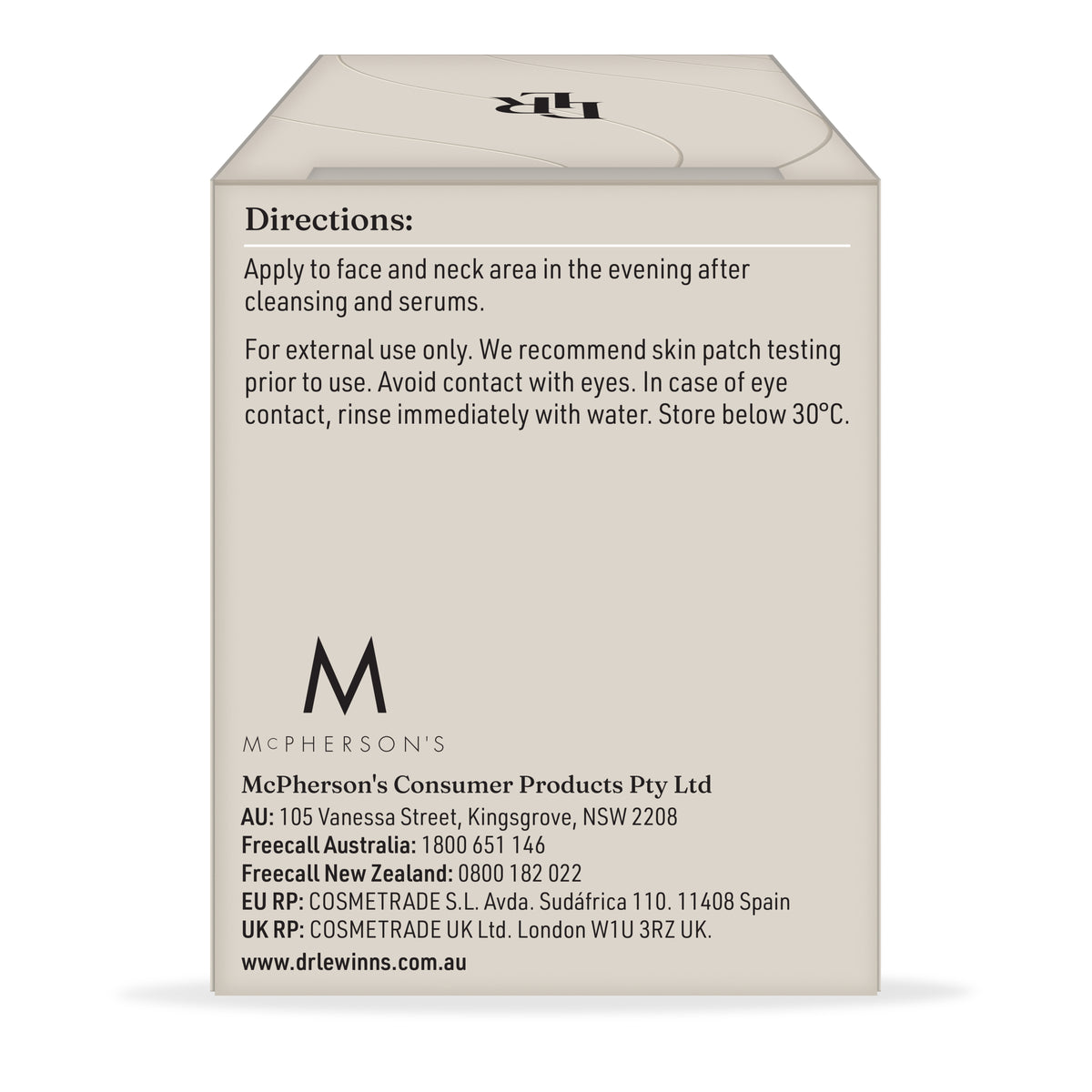 Dr. LeWinn's Line Smoothing Complex Double Intensity Night Cream 30g