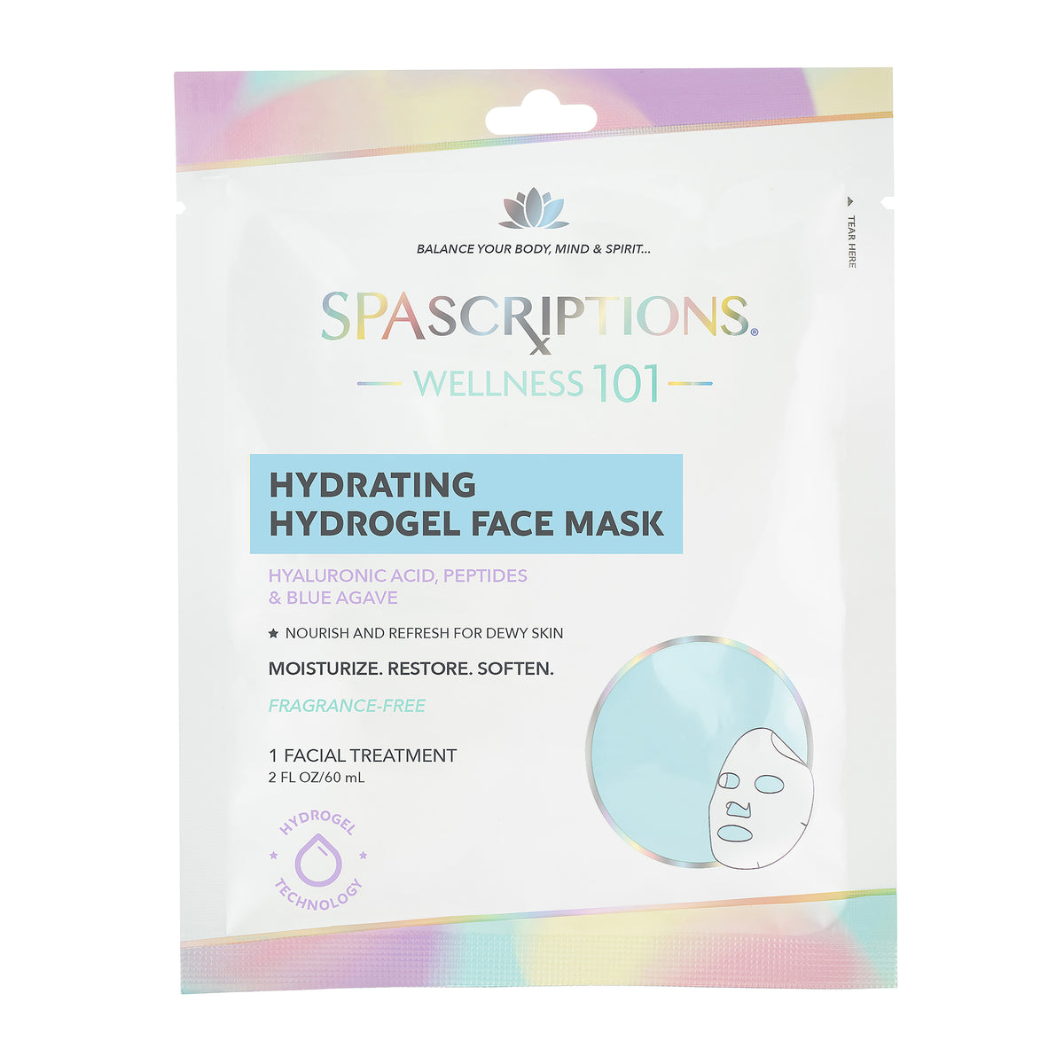 SpaScriptions Hydrating Hydrogel Face mask