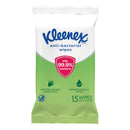 Kleenex Anti-Bacterial To-Go Wipes 15 Pack