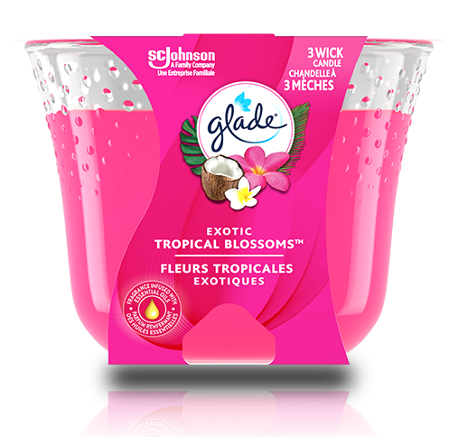 GLADE Scent Candle Exoticc T/Bloss 224g