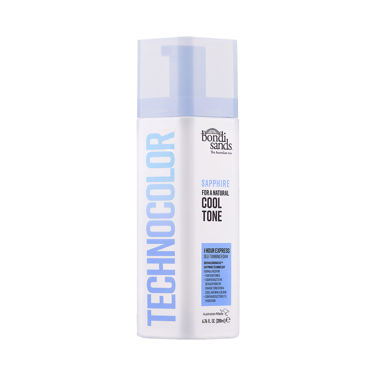 Bondi Sands Technocolor Sapphire 1 Hour Express Self Tanning Foam. 200ml