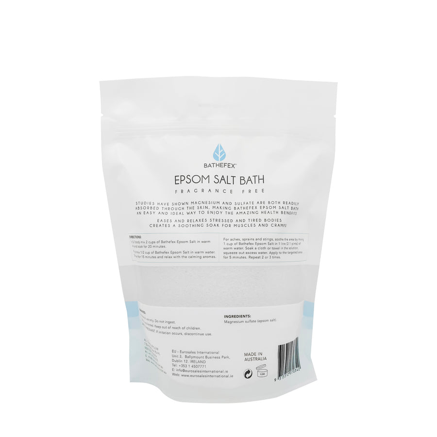 Bathefex Epsom Salt Fragrance Free 750g