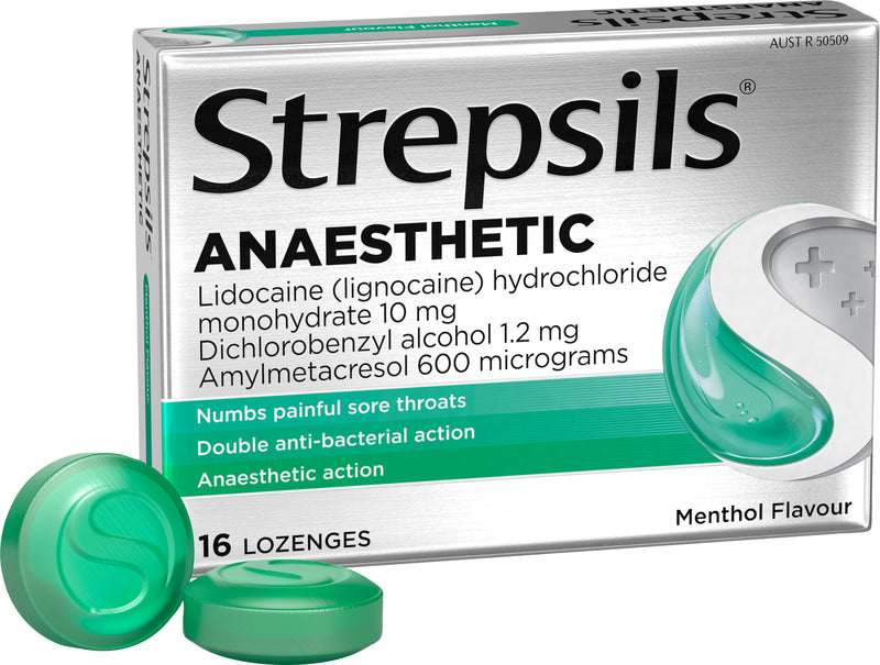 Strepsils Anaesthetic Sore Throat 16 Lozenges