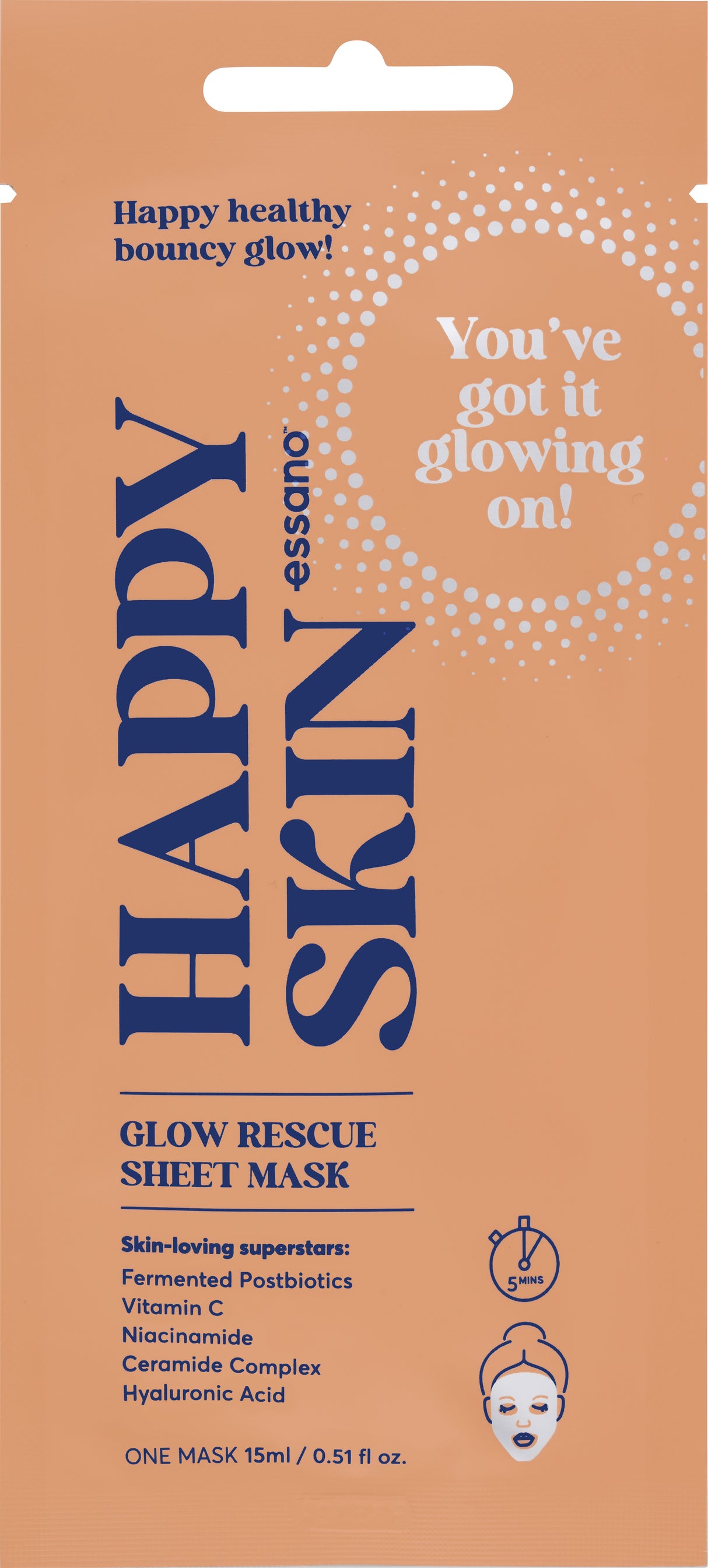 Essano Happy Skin Glow Rescue Mask 15ml