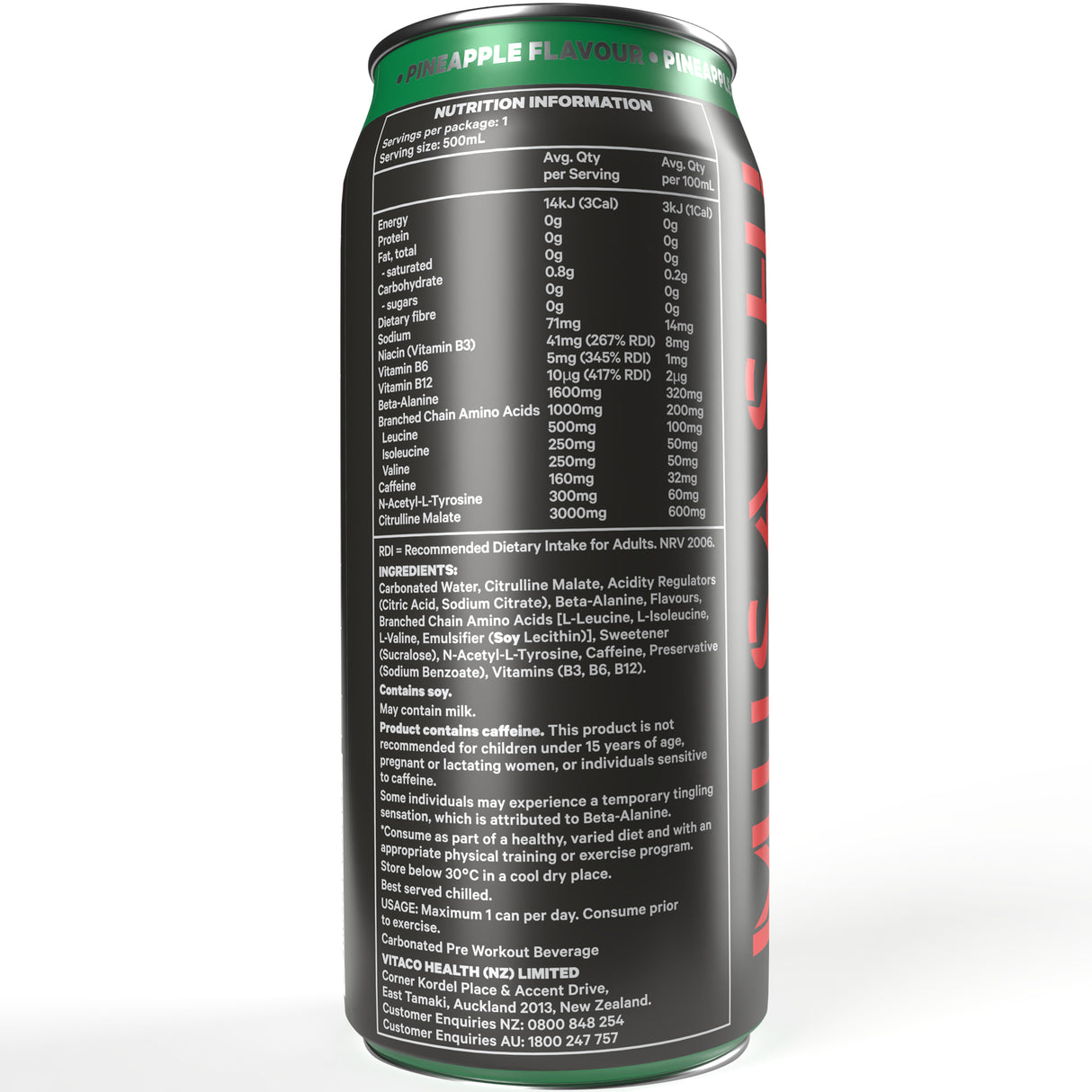 MUSASHI Energy Drink Pineapple 500ml
