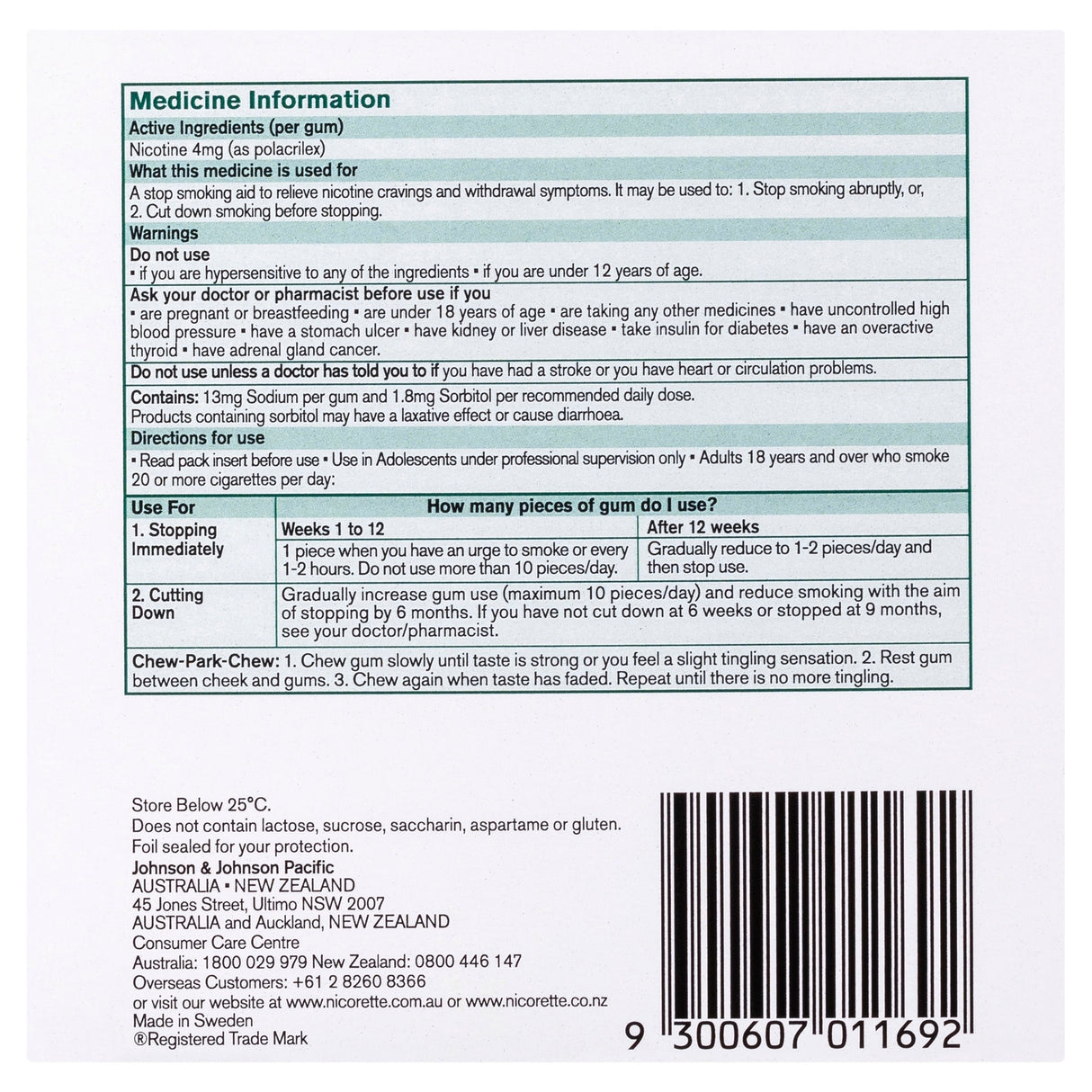NICORETTE Gum Classic 4mg 150s