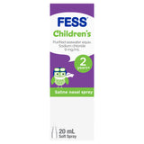 FESS Children's Nasal Saline Spray 2 Years+ 20mL