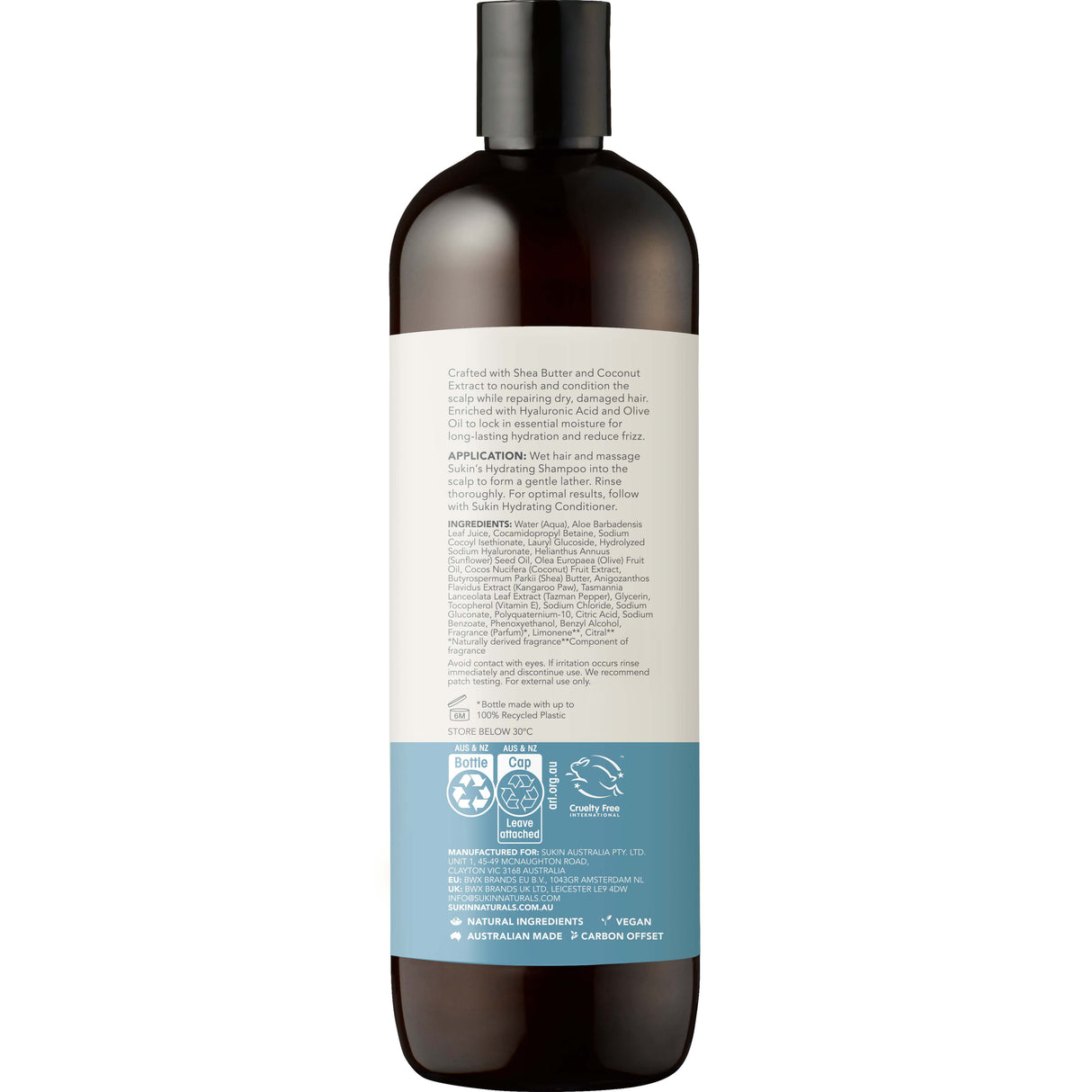 Sukin Haircare Hydrating Shampoo 500ml