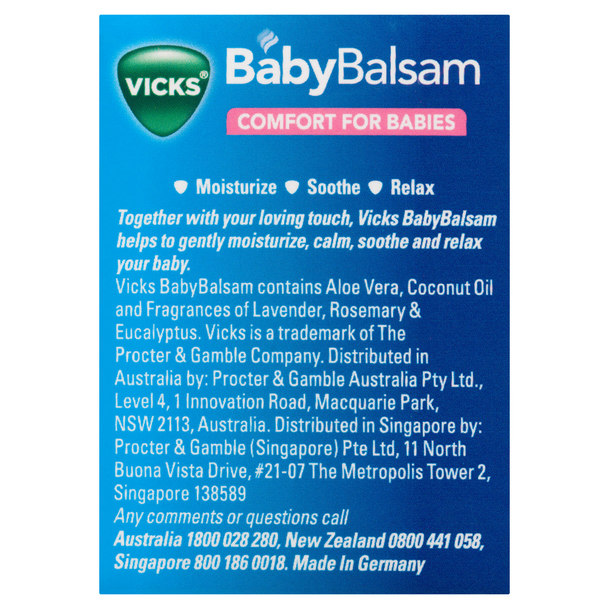 Vicks Baby Balsam Decongestant Rub 100g