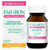 Fab Iron + Vit. B Complex & Zinc 60s