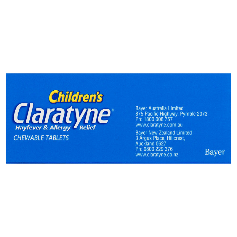 Children's Claratyne Allergy & Hayfever Relief Antihistamine Grape Chewable Tablets 30 pack