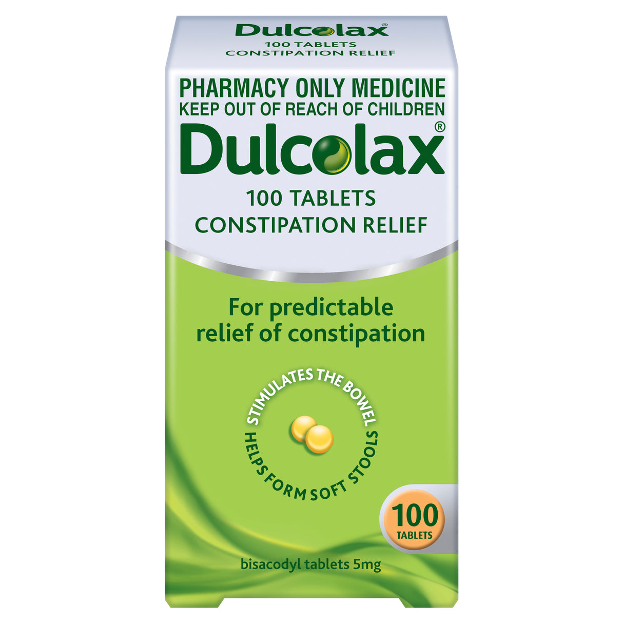 Dulcolax Laxative & Stool Softener Tablets 5mg 100tabs LIMIT 1 per transaction