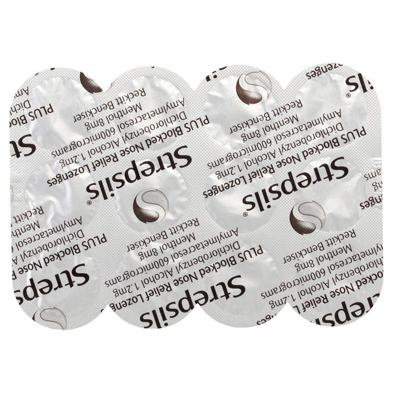 Strepsils Plus Blocked Nose Relief Throat Lozenges 36s