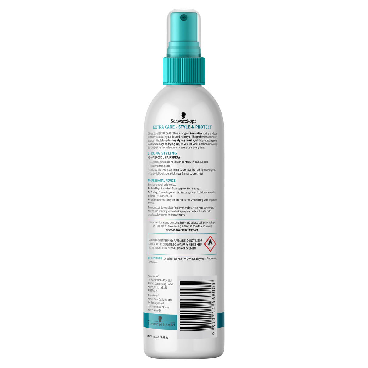 Schwarzkopf Extra Care Non-Aerosol Hair Spray Strong 200mL