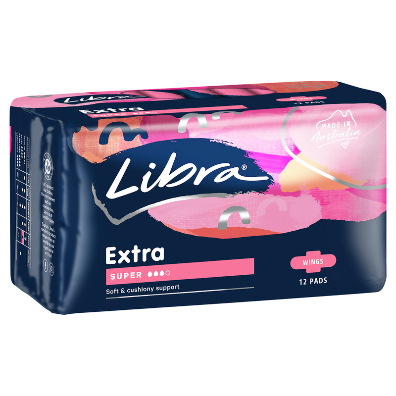 Libra Extra Pads Super with Wings 12 pack