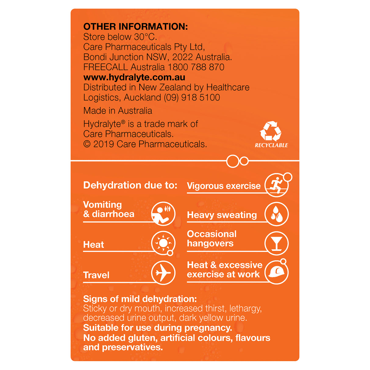 Hydralyte Sachets Orange Value Pack 4.9g x 24