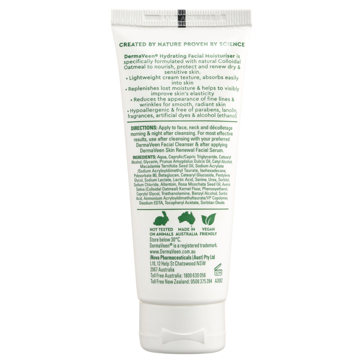 DermaVeen Face Hydrating Moisture 75ml