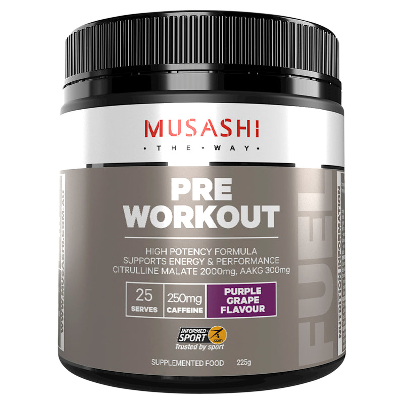 Musashi Pre Workout Grape 225g