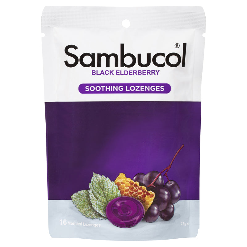 Sambucol Soothing Relief Nose & Throat Lozenge 16s