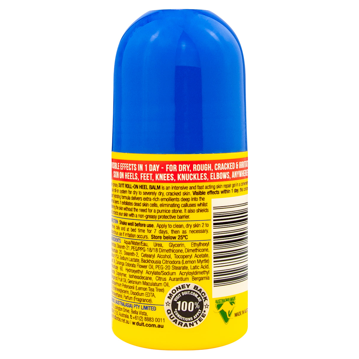 DU'IT Roll-On Heel Balm For Dry Or Cracked Feet 50mL